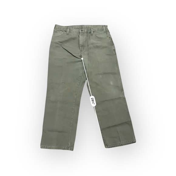 Dickies Men’s Olive Green Work Pants Sz 36x30 Straight Fit Carpenter - Picture 5 of 7